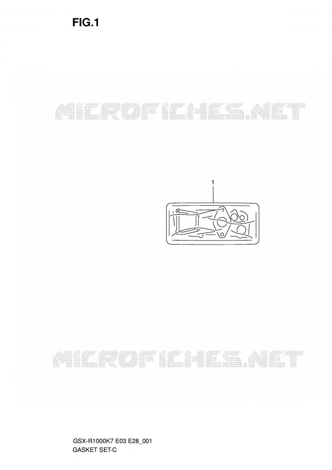 KIT JOINTS Suzuki MOTO 1000 GSX-R 2007  GSX-R1000 K7 (E33)