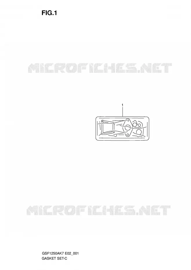 KIT JOINTS Suzuki MOTO 1250 BANDIT-N 2009  GSF1250AK9(E2)