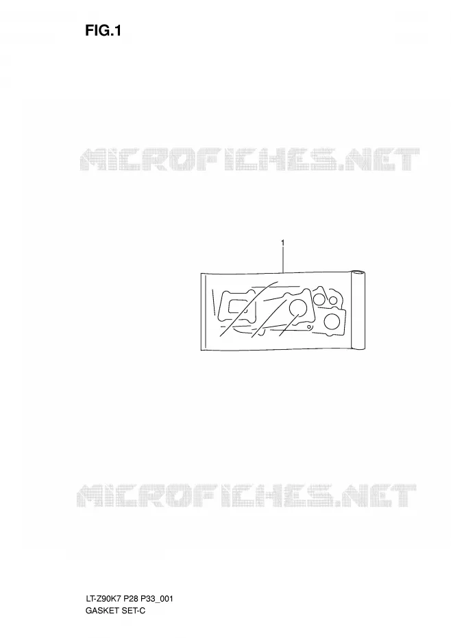 KIT JOINTS Suzuki QUAD 90 QUADSPORT 2010  LT-Z90ZL0(P28/P33)