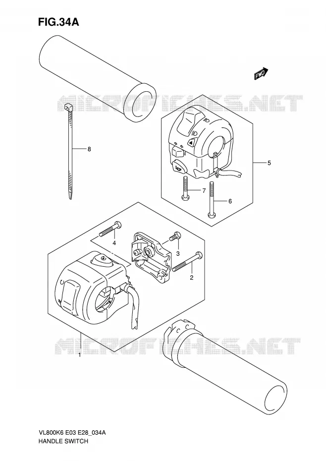 COMMODOS (MODEL K7/K8/K9/L0) Suzuki MOTO 800 INTRUDER 2009  VL800CK9(E3/E28)