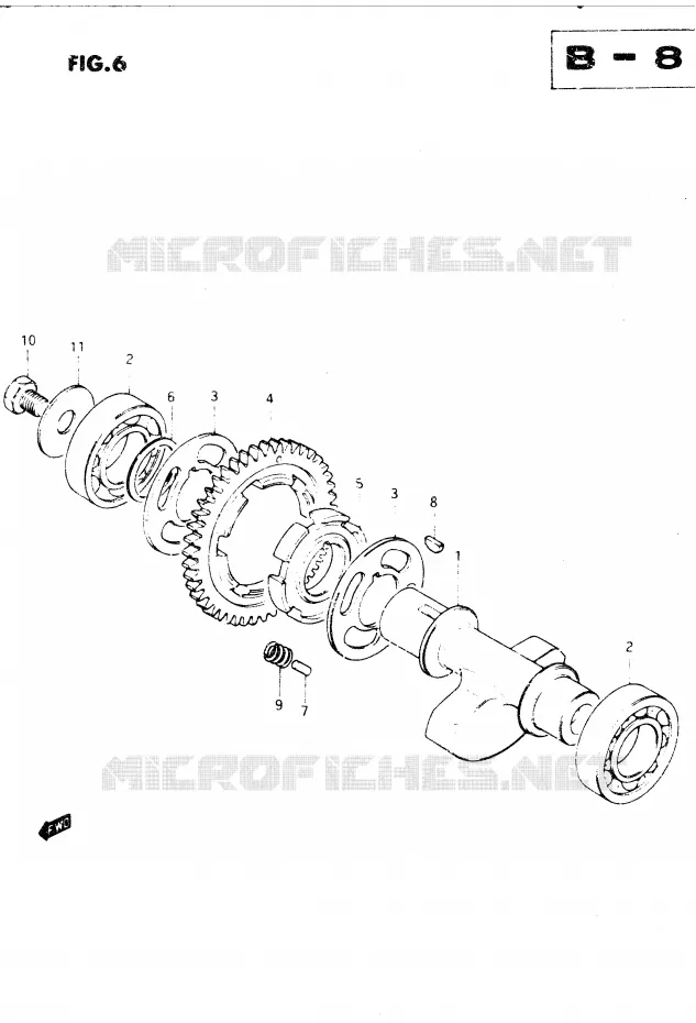 BALANCIER Suzuki MOTO 250 DR 1982  DR250SZ/D(E1)