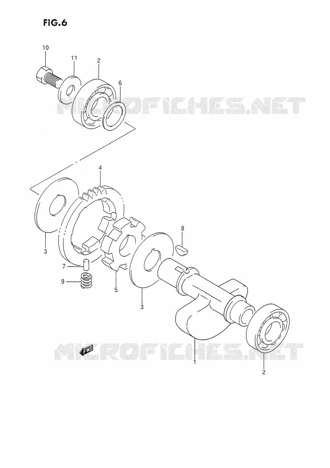 BALANCIER Suzuki MOTO 350 DR 1993  DR350SUP(E2)