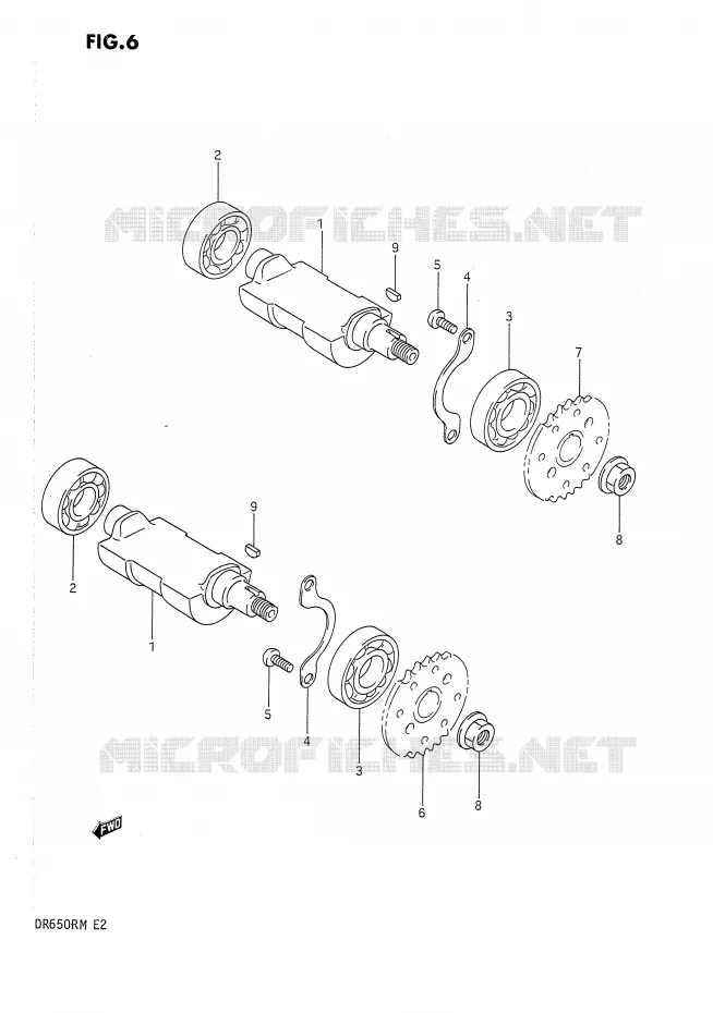 BALANCIER Suzuki MOTO 650 DR 1990  DR650RL(E2)