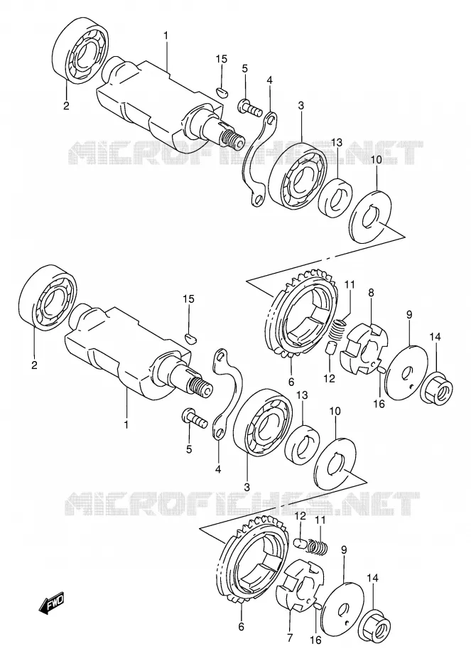 BALANCIER Suzuki MOTO 650 DR 1995  DR650REUS(E2)