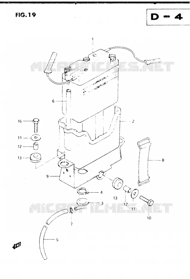 BATTERIE Suzuki MOTO 250 DR 1983  DR250SD(E1)