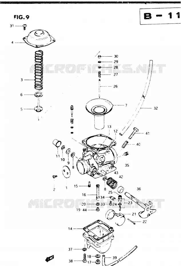 CARBURATEUR Suzuki MOTO 250 DR 1982  DR250SZ(E1)