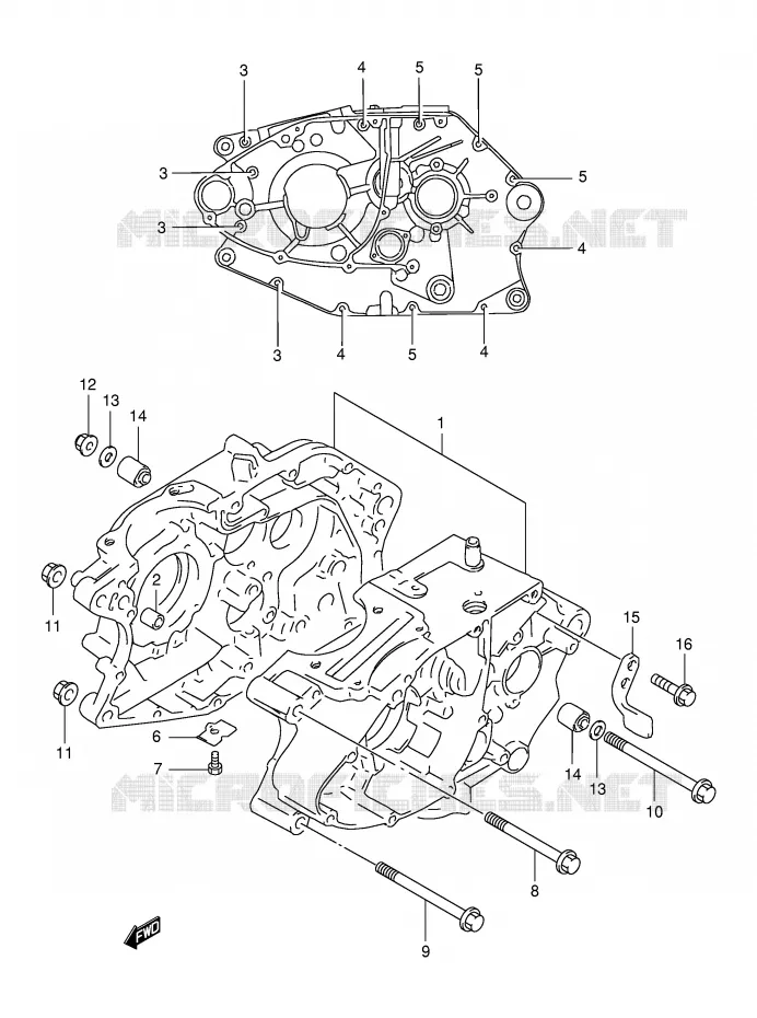 CARTER Suzuki MOTO 125 DR 1998  DR125SEW/SEUW(E4)