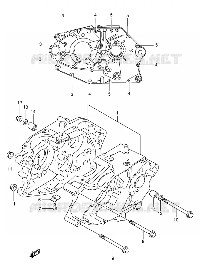 CARTER Suzuki MOTO 125 DR 2002  DR125SEK2(E2)