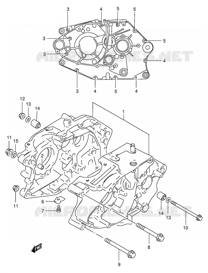 CARTER Suzuki MOTO 200 DR 1996  DR200SET(E24)