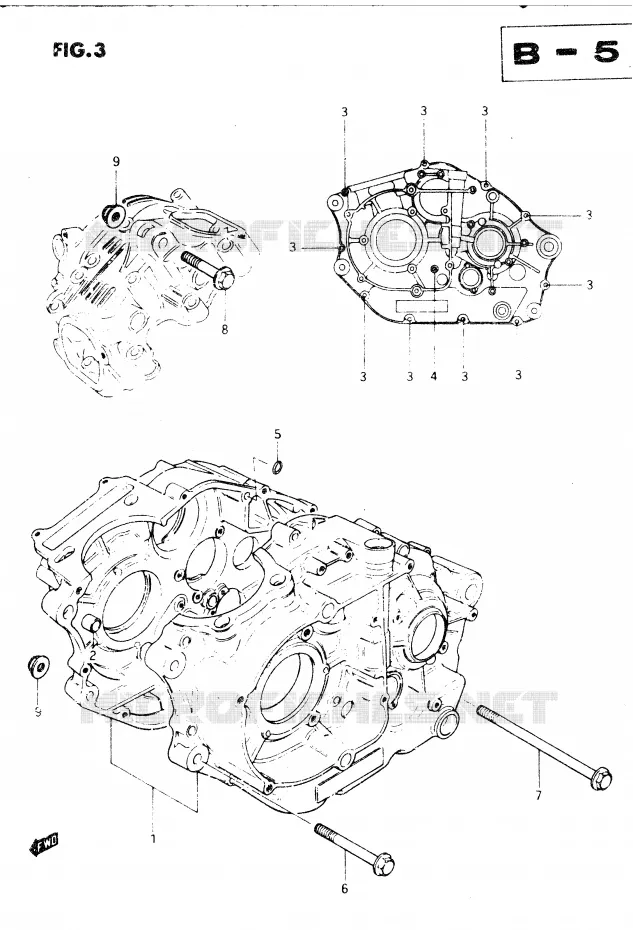 CARTER Suzuki MOTO 250 DR 1982  DR250SZ(E1)