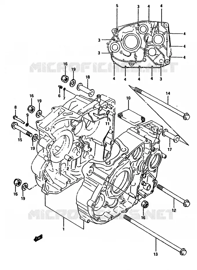 CARTER Suzuki MOTO 650 DR 1990  DR650SL(L/M)