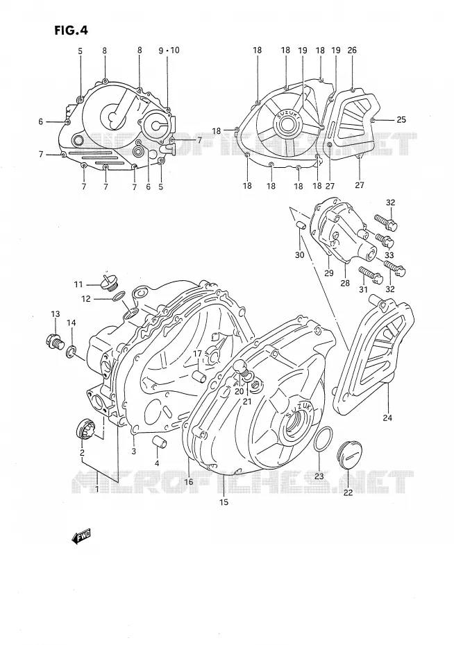 CARTER Suzuki MOTO 650 DR 1992  DR650RN(E4)