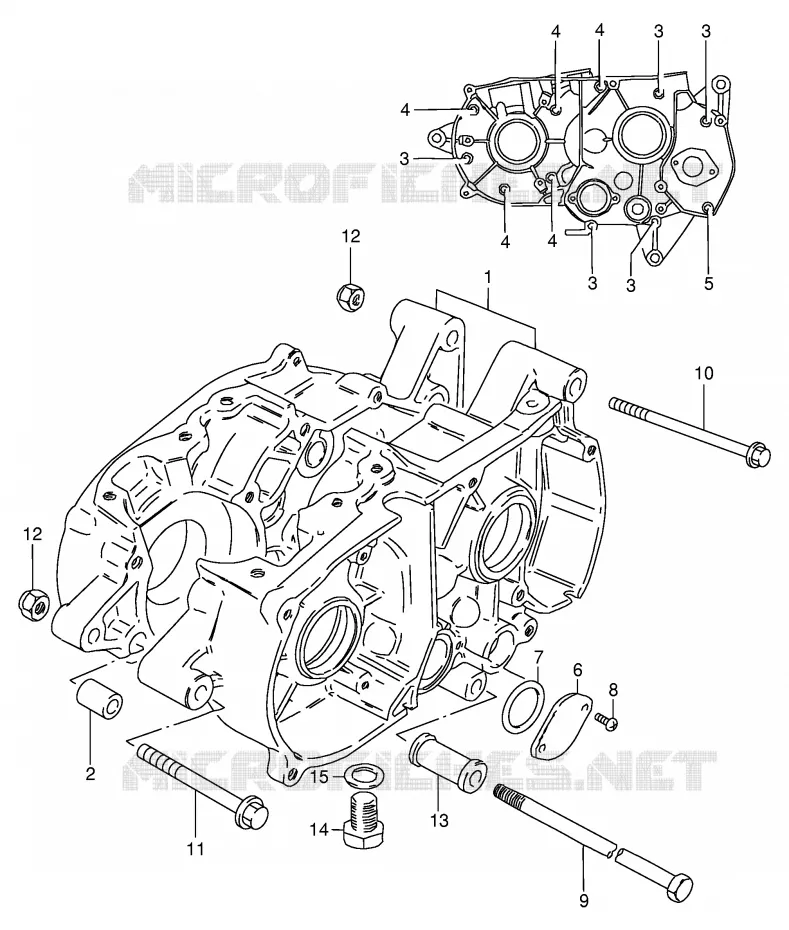 CARTER Suzuki MOTO 80 DS 1997  DS80V(E3/E28)