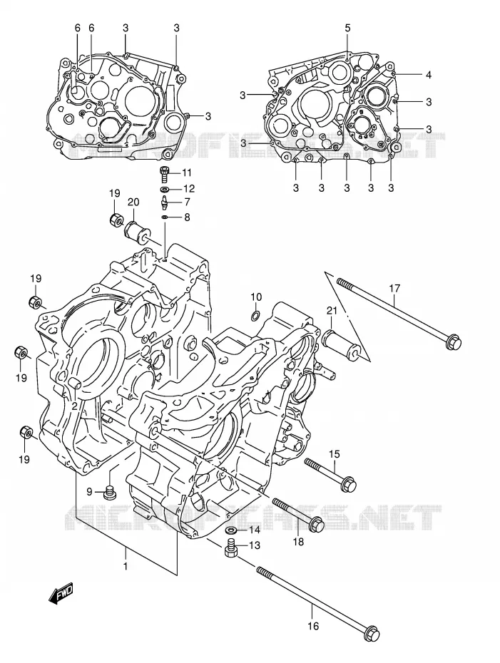 CARTER Suzuki MOTO 800 DR 1992  DR800SUN(E4)