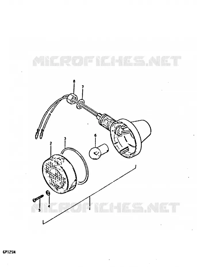 CLIGNOTANTS (E14) Suzuki MOTO 125 GP 1978  GP125UC(C/N)