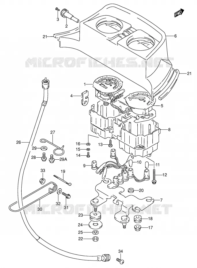 COMPTEUR (MODELE S/T) Suzuki MOTO 650 DR 1996  DR650RSET(E4)