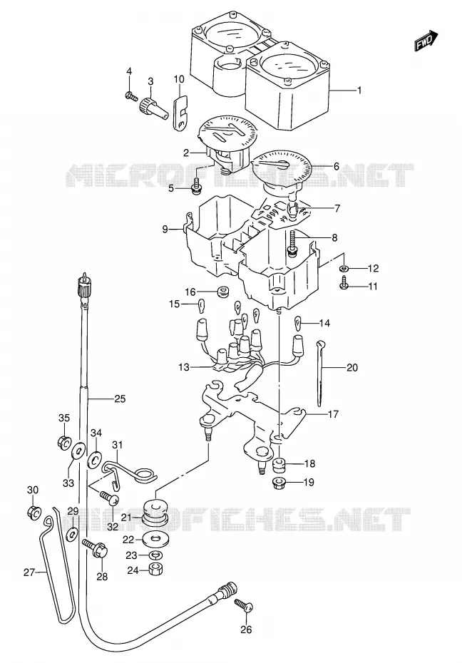 COMPTEUR Suzuki MOTO 250 DR 1991  DR250SM(E24)