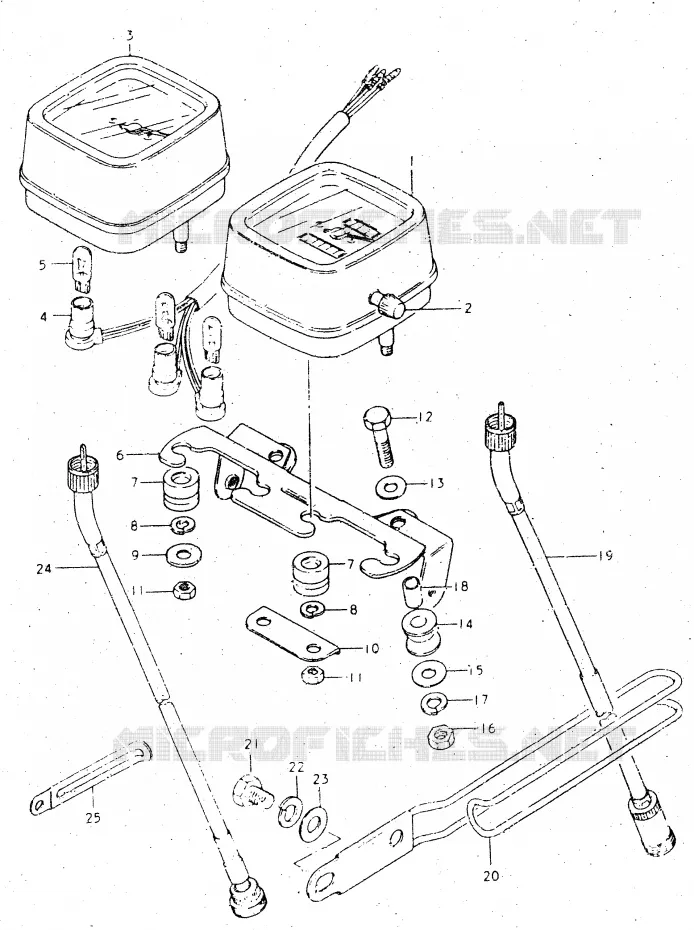 COMPTEUR Suzuki MOTO 500 DR 1983  DR500SD(E1)