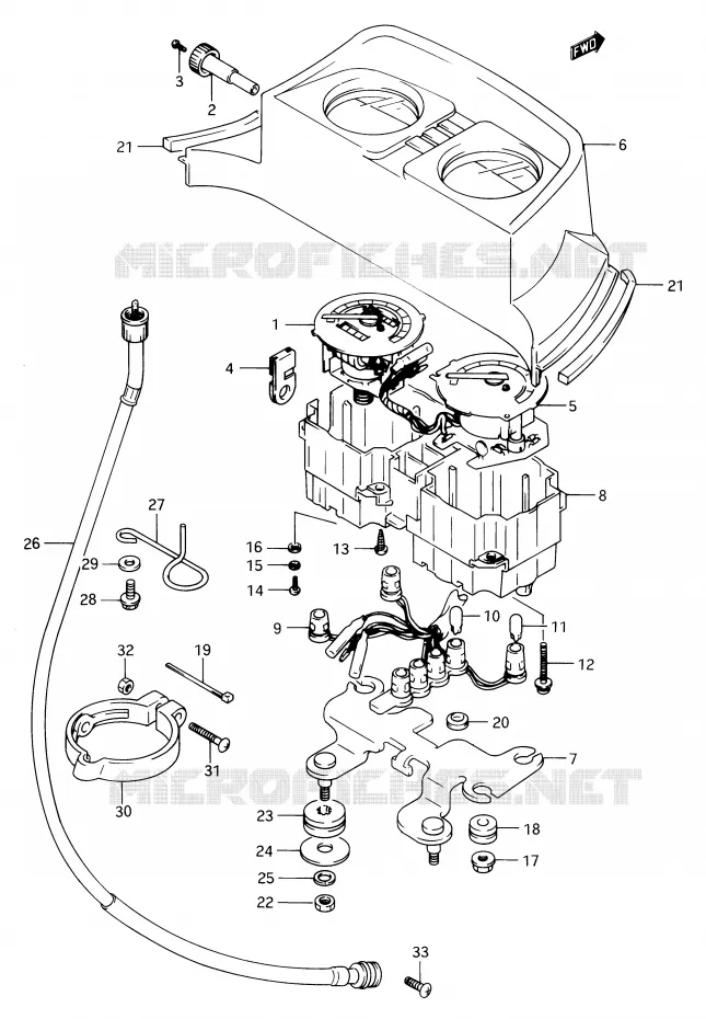 COMPTEUR Suzuki MOTO 650 DR 1990  DR650RSL(E2)