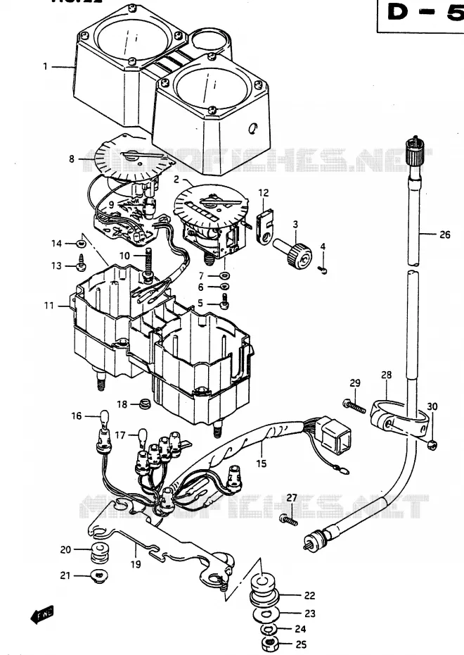 COMPTEUR Suzuki MOTO 650 DR 1990  DR650RUL(L)