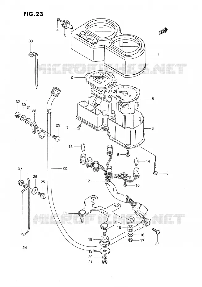COMPTEUR Suzuki MOTO 650 DR 1992  DR650RUN(E4)