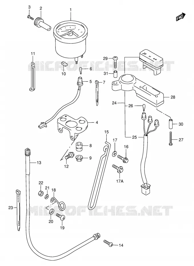 COMPTEUR Suzuki MOTO 650 DR 1996  DR650SEUT(E4)