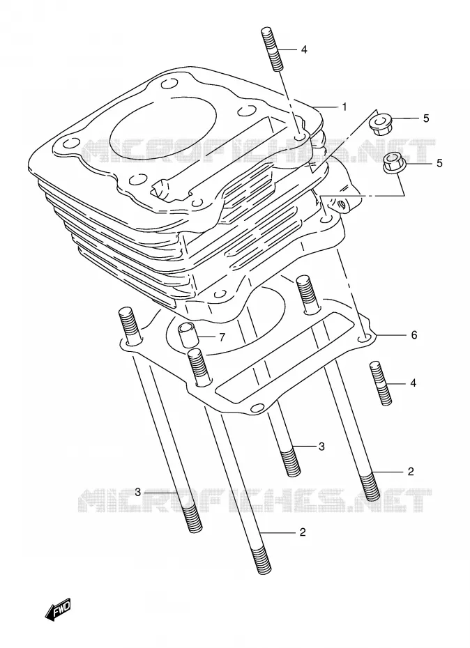 CYLINDRE Suzuki MOTO 125 DR 1999  DR125SEUX(E4)
