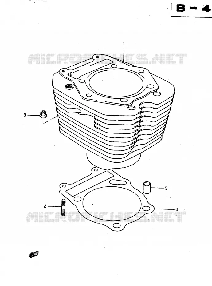 CYLINDRE Suzuki MOTO 650 DR 1990  DR650RUL(L)
