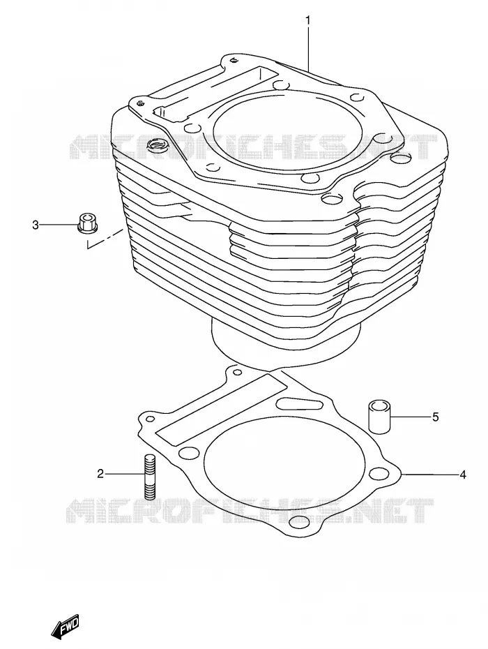 CYLINDRE Suzuki MOTO 650 DR 1995  DR650RSES(E4)
