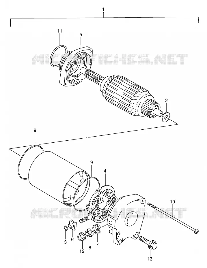 DEMARREUR Suzuki MOTO 650 DR 1995  DR650REUS(E2)