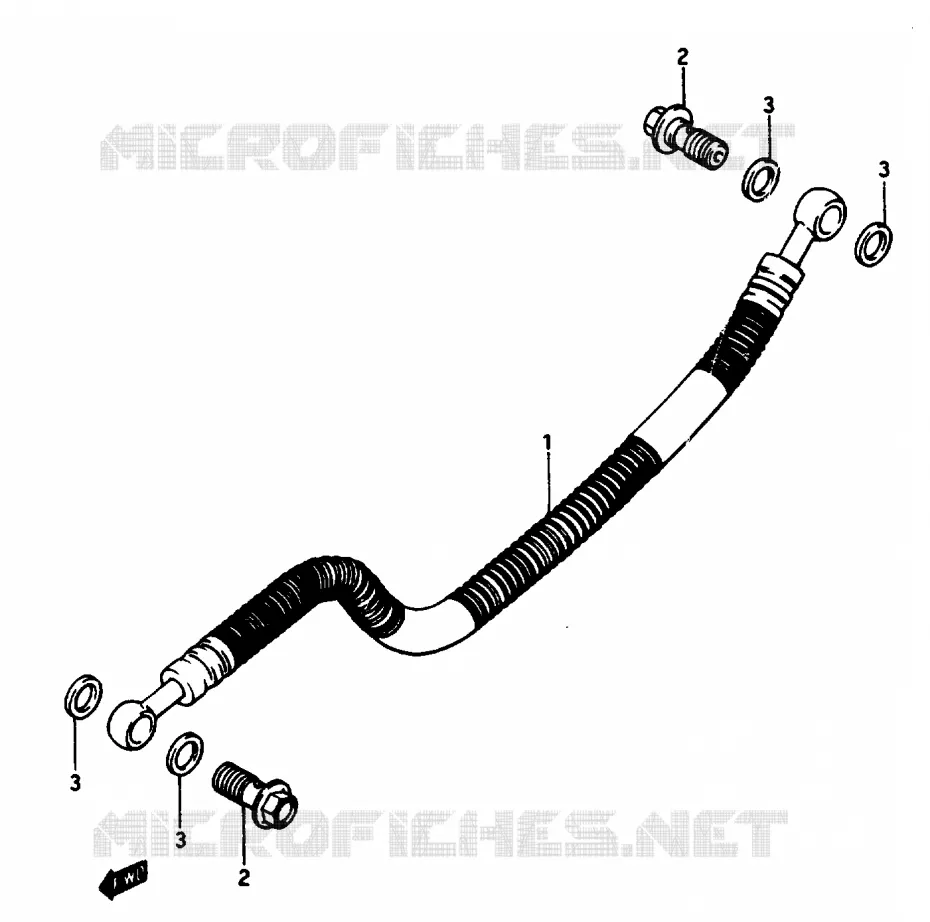 DURITE DE FREIN ARRIERE Suzuki MOTO 1100 GSX-E 1985  GSX1100EFF(E/F/G)