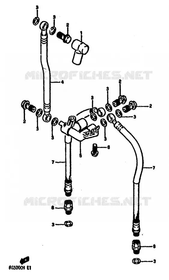 DURITE DE FREIN AVANT Suzuki MOTO 500 RG 1986  RG500G(E1)