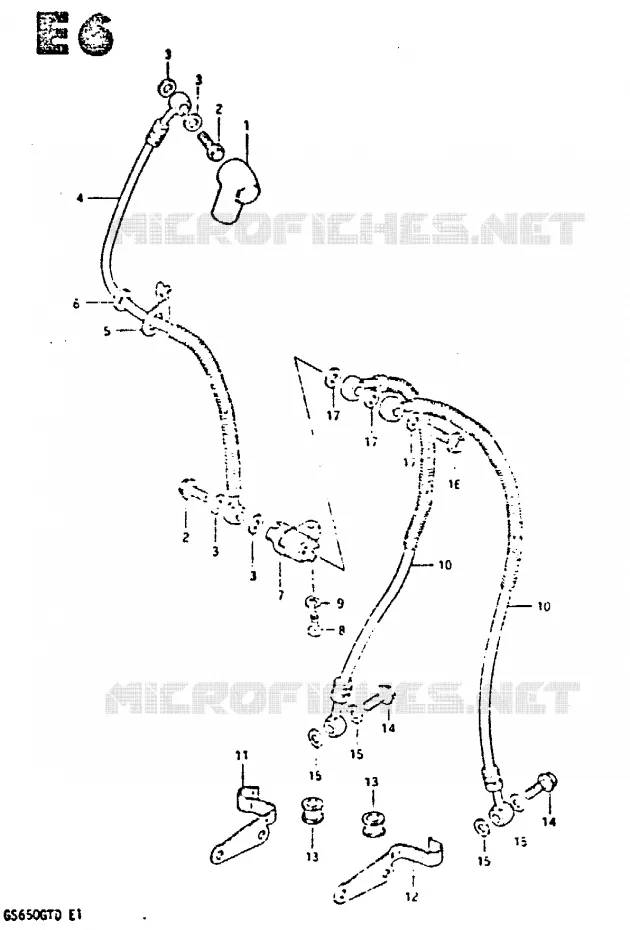DURITE DE FREIN AVANT Suzuki MOTO 650 GS 1983  GS650GTD