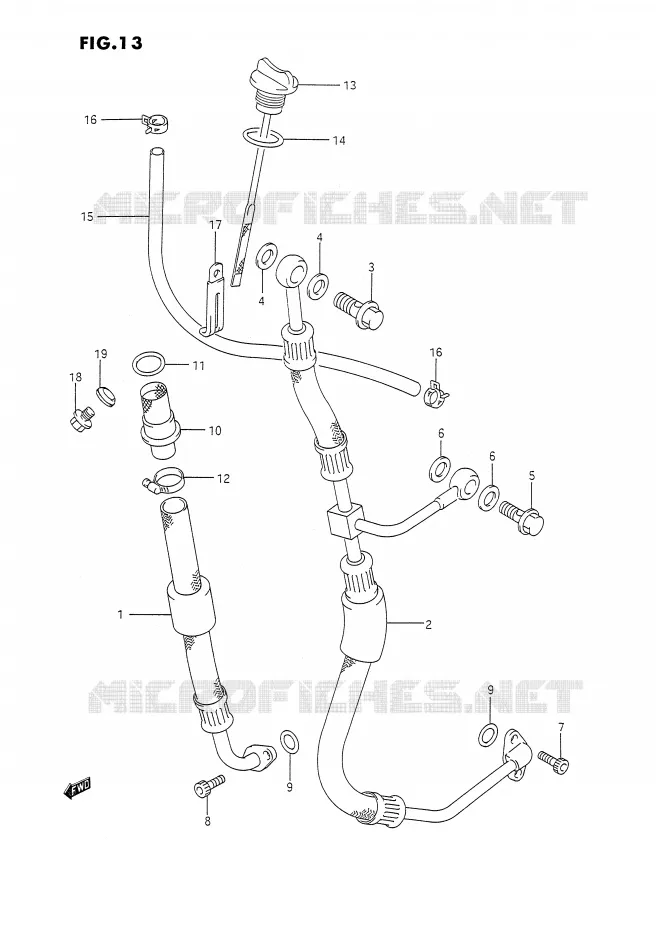 DURITE D'HUILE Suzuki MOTO 350 DR 1993  DR350SP(E2)