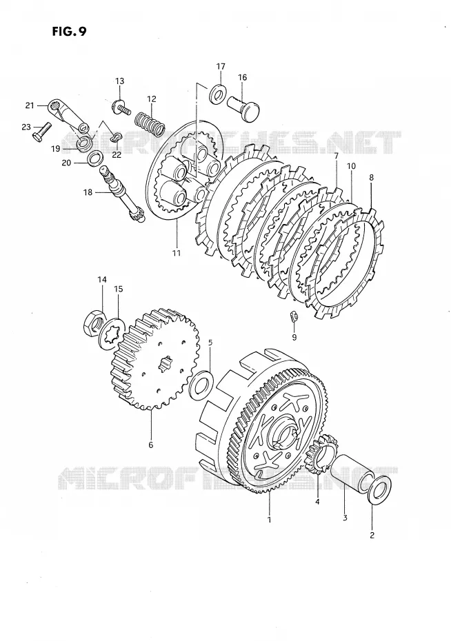 EMBRAYAGE Suzuki MOTO 80 DS 1995  DS80S(E3)