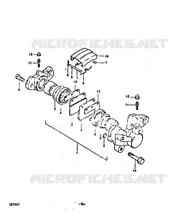 ETRIER DE FREIN ARRIERE Suzuki MOTO 550 GS 1980  GS550T(T)