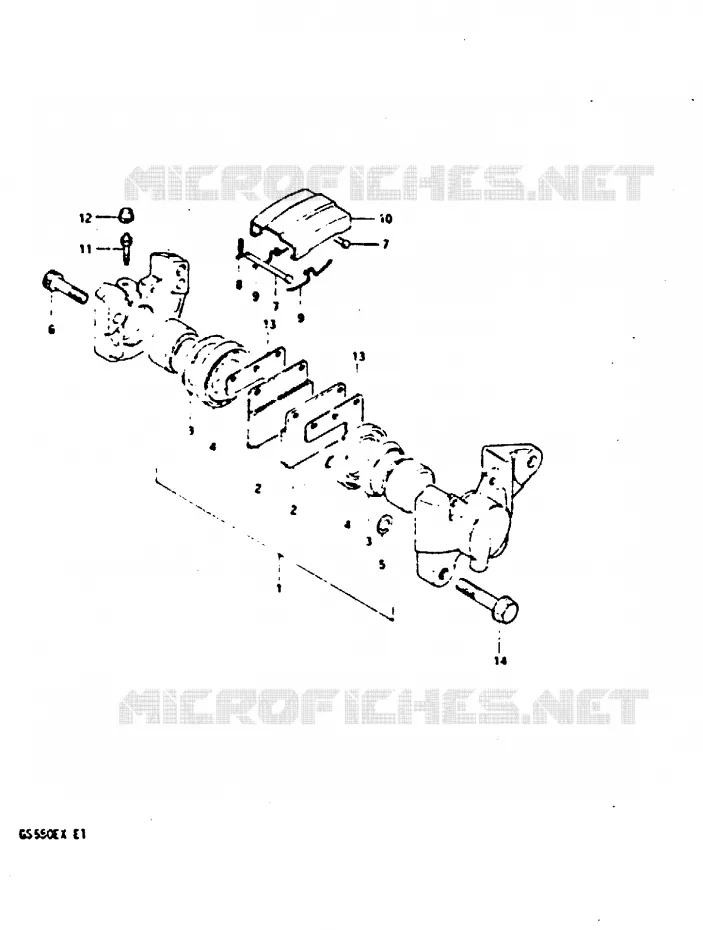 ETRIER DE FREIN ARRIERE Suzuki MOTO 550 GS 1981  GS550X(X)