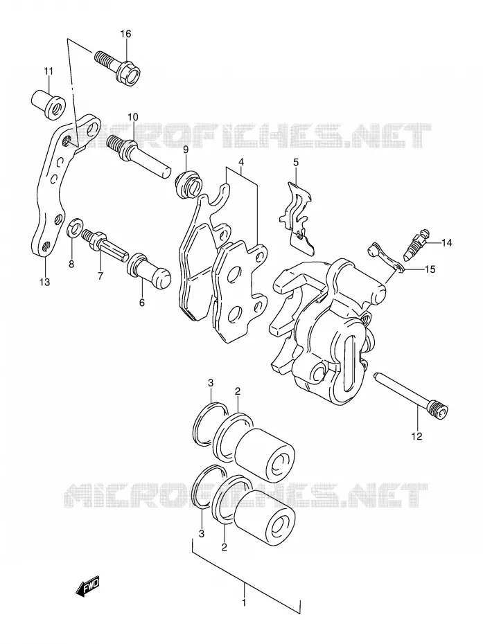 ETRIER DE FREIN AVANT Suzuki MOTO 250 DR 1991  DR250SM(E24)