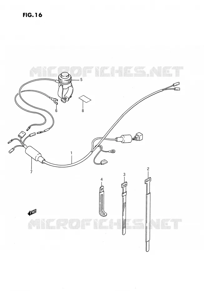 FAISCEAU ELECTRIQUE Suzuki MOTO 80 DS 1992  DS80N(E3)