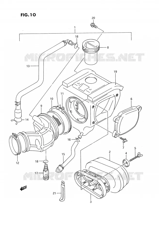 FILTRE A AIR Suzuki MOTO 350 DR 1991  DR350SM(E2)