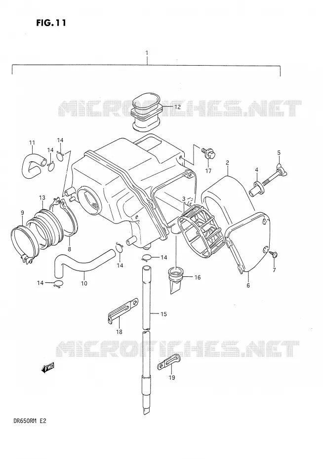FILTRE A AIR Suzuki MOTO 650 DR 1991  DR650RUM(E2)