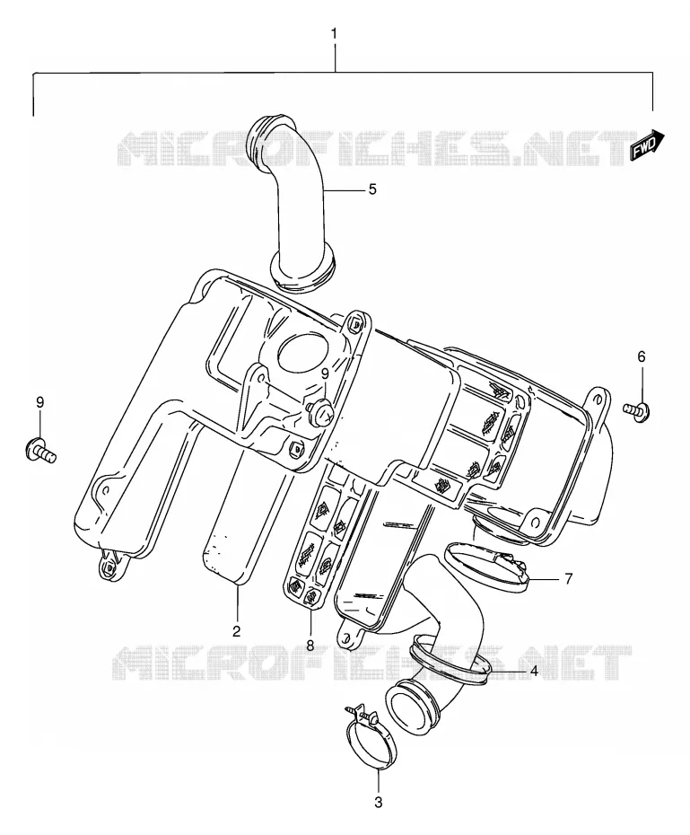 FILTRE A AIR Suzuki SCOOTER 100 FB 1997  FB100V(E71)