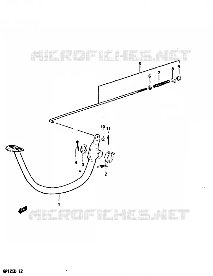 FREIN ARRIERE Suzuki MOTO 125 GP 1999  GP125UX(X/D)