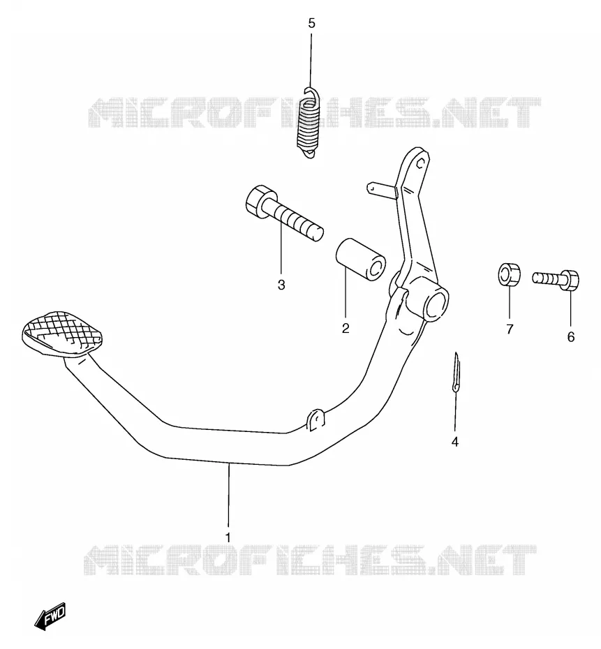 FREIN ARRIERE Suzuki MOTO 125 GS 1999  GS125SUX(E71)