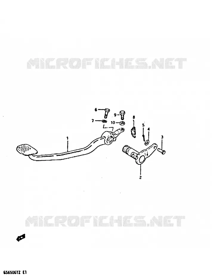 FREIN ARRIERE Suzuki MOTO 650 GS 1982  GS650GTZ(X/Z)