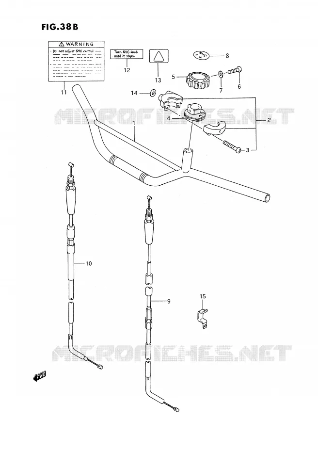 GUIDON (DR350SHN/SHP/SHR) Suzuki MOTO 350 DR 1992  DR350SN(E2)