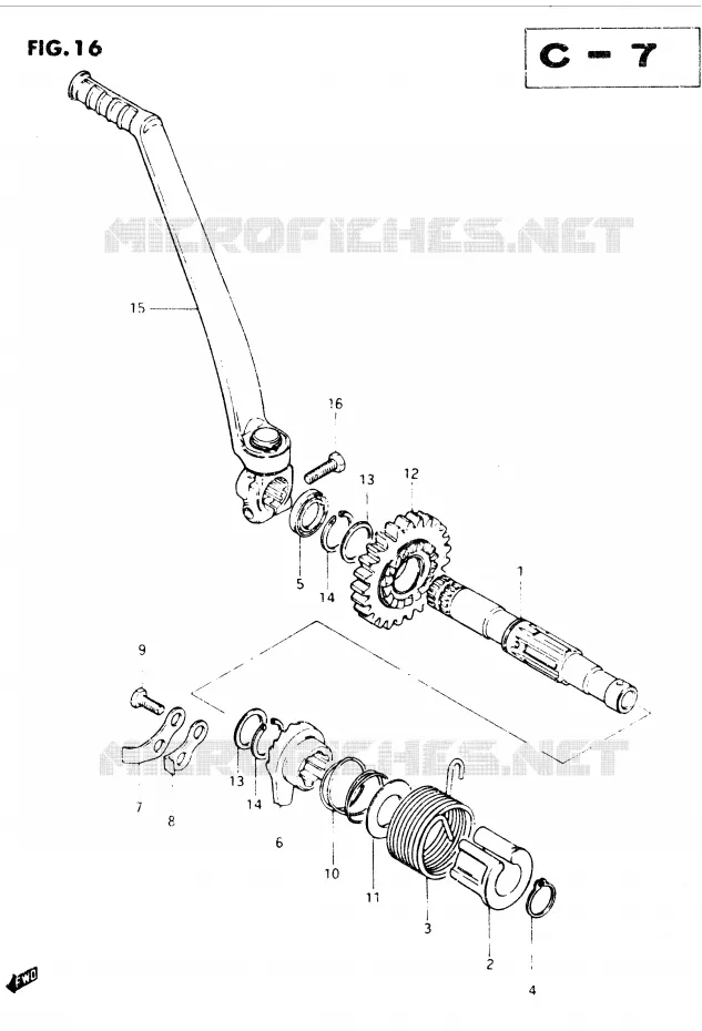 KICK Suzuki MOTO 250 DR 1982  DR250SZ(E1)