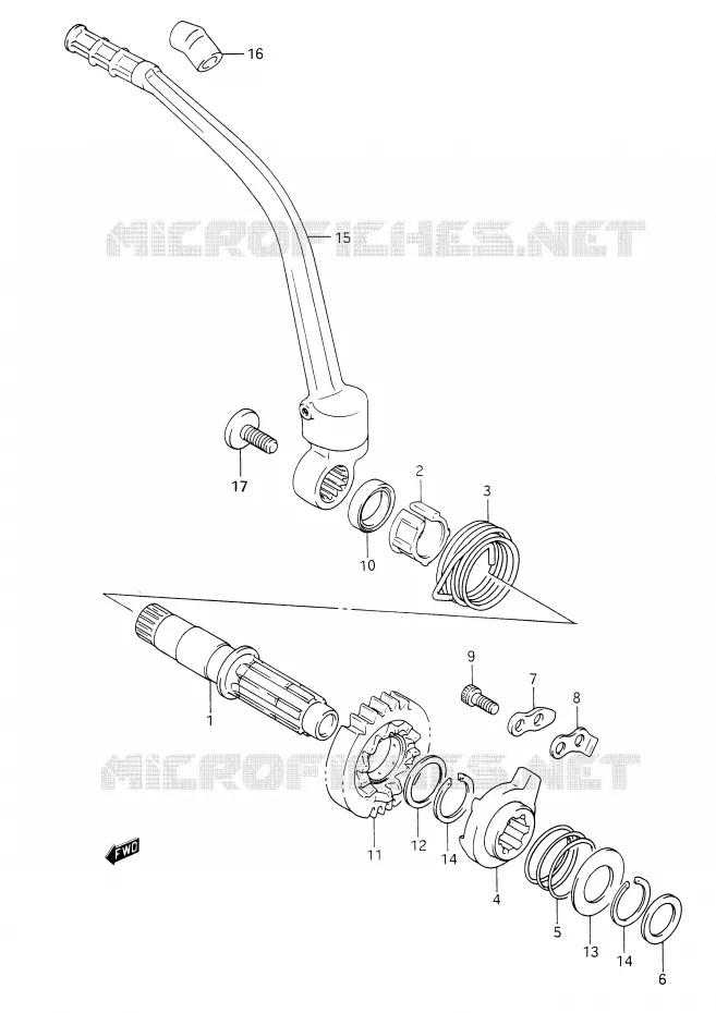 KICK Suzuki MOTO 350 DR 1992  DR350N(E28)