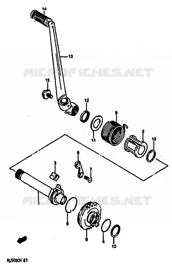 KICK Suzuki MOTO 500 RG 1987  RG500CH(E1)