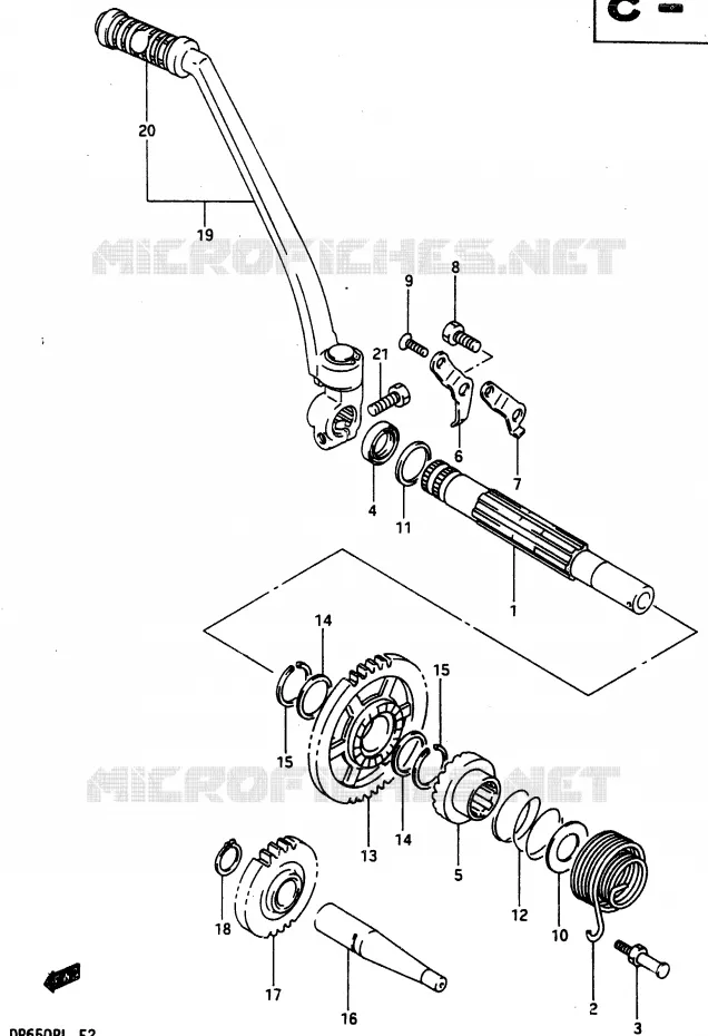 KICK Suzuki MOTO 650 DR 1990  DR650RL(L)